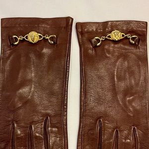 Italian leather gloves.